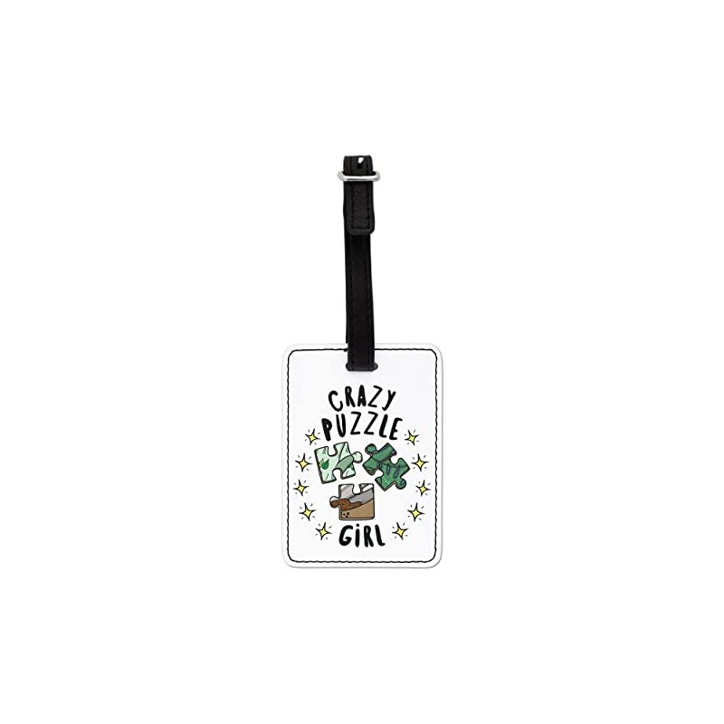 Gift Base Crazy Puzzle Girl Stars Visual Luggage Tag with