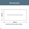 PHOS Design Shower Shelf 20 cm Wide Brushed Stainless Steel