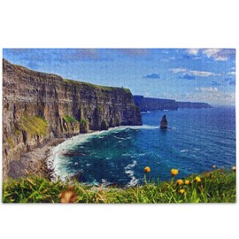 Oarencol Cliffs of Moher Ireland Landscape Jigsaw Puzzle 500 Pieces Puzzles for Adults