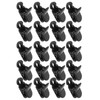 20Pcs Hearing Aid Lanyard Clip Good Fixation Multifunctional Odorless Black