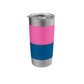 Pink And Blue Color Block Minimalist Design Favorite Color Stainless Steel Insulated Tumbler