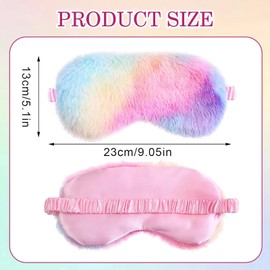 Kids Eye Masks for Sleeping, 6Pcs Kids Sleep Mask 6 Color, Soft Blindfold Eye Covers Plush Kids Sleep Mask Plush Sleeping Eye Mask Childrens Eye Mask for Sleeping for Promoting Deep Sleep