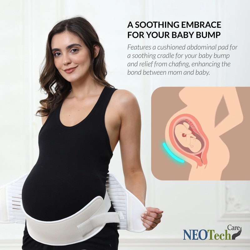 NeoTech Care - Cinturón de maternidad para embarazo, cintura y