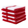 Living Fashions 8 Pack Dish Towels - Absorbent Weave Pattern