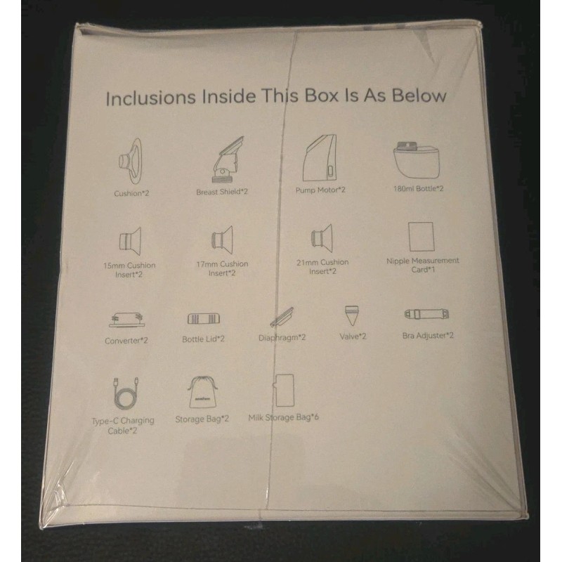 Momfann Electric Breast Pump Wearable Kit Hands-Free APP Control Portable