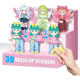 130pcs 3D DIY Dress-Up Stickers for Kids – Fun & Creative Stickers for Laptops, Water Bottles, Novelty Garage Kits – for Girls and Teens