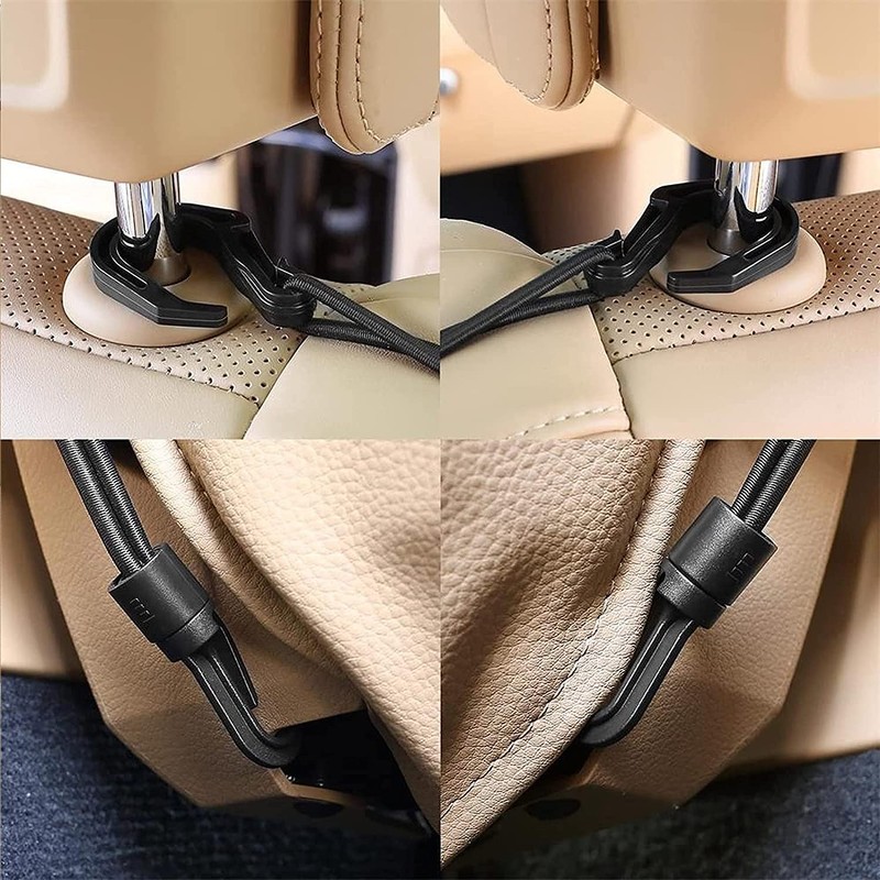 MBVBN 3-Layer Car Mesh Organizer, Seat Back Net Bag, Barrier