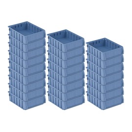 SuperSparSet 24 x Shelf Boxes 300 BN with Label and Protective Cover H x W x D 9 x 23.4 x 30 cm 4.4 Litres Storage Box Assortment Box Small Parts Box