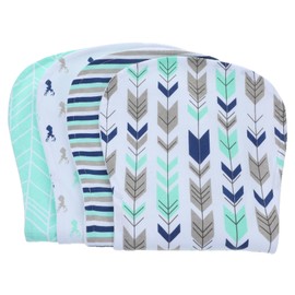 IWOWHERO 4Pcs Baby Burp Towel Cotton Burp Cloths for Baby Girl Burp Cloths Infants Toddlers Bibs Burp Cloths Newborn to Toddler Protects from Spit Ups