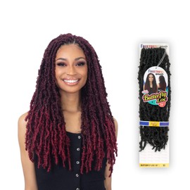 SHAKE N GO Freetress Synthetic Braid - BUTTERFLY LOC 18inch (T530), 1-PACK