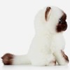 FRANKIEZHOU Lifelike Siamese Cat Stuffed Animal-White 7.87", Stuffed Cat Plush