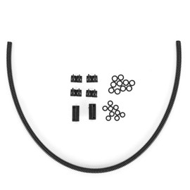 Manguera para Lavaparabrisas de Coche, 50 Cm, 19,7 Pulgadas, Manguera Rociadora para Limpiaparabrisas, Kit de Conector de Tubo Corrugado, Piezas Universales para Coche