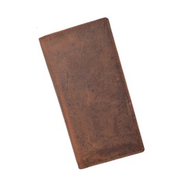 Hand Crafted Genuine Soft Leather Checkbook Cover simple-156 (Vintage)