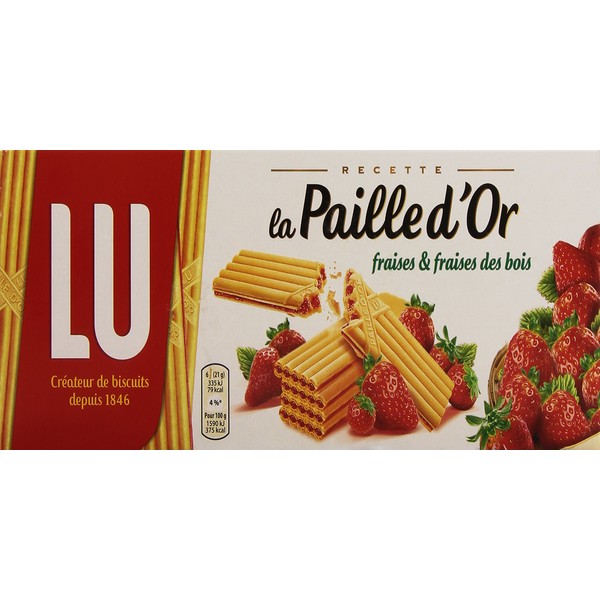 La Paille d'Or strawberry filled wafers