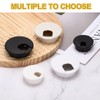MECCANIXITY Desk Hole Grommet 2 Inch(50mm), ABS Plastic Round Desk