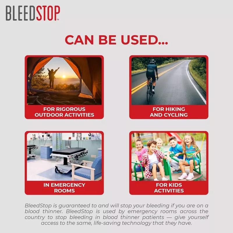 BleedStop First Aid Powder for Blood Clotting - 5 PK