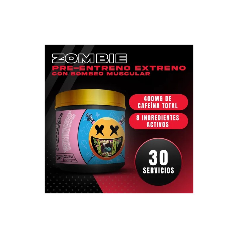 Pre Entreno Preentrenador Zombie 30 Serv Smile Labz 555g