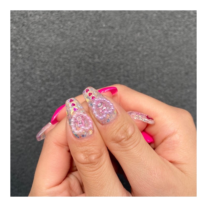MunNail Hari GomSticker design is random - short oval /