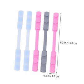 FOMIYES Adjustable Mask Hooks 6pcs Mask Extension Hooks Ear Protectors for Sleep Random Color