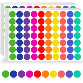 4200 Pcs Colored Dot Stickers, 3/4 inch Round Color Coding Labels, Circle Stickers Labels Sticky Dots Stickers for Toddlers, Organization in Office, Classroom, Home Teaching Events, Garage Sales Etc