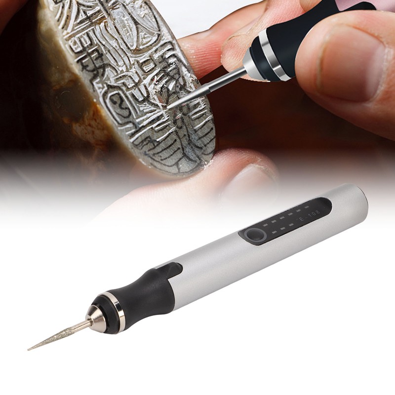 Electric Engraving Pen 3 Gear Speed Adjustment Portable Rechargeable Cordless