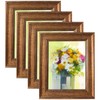 LUCKYLIFE 8x10 Picture Frame Set of 4, Rustic Bronze Picture