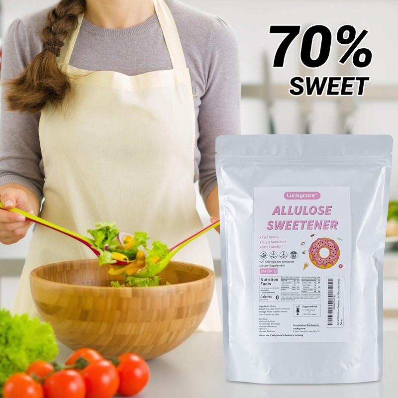 Luckycare Allulose Sweetener 2 Lbs Zero Calorie Natural Keto Sweetner