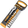 Tolsen Socket Set 1/4″ 14 Pieces - Industrial CRV Ratchet