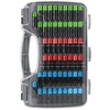 The Battery Organizer, Battery Storage Organizer Hinged Clear Cover with