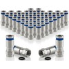 POPPSTAR 50x SAT F-Quick Mount Connectors, F-Compression Connector for Coaxial