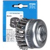 PFERD Cup brush, diameter 65 mm, braided, 0.50 mm steel