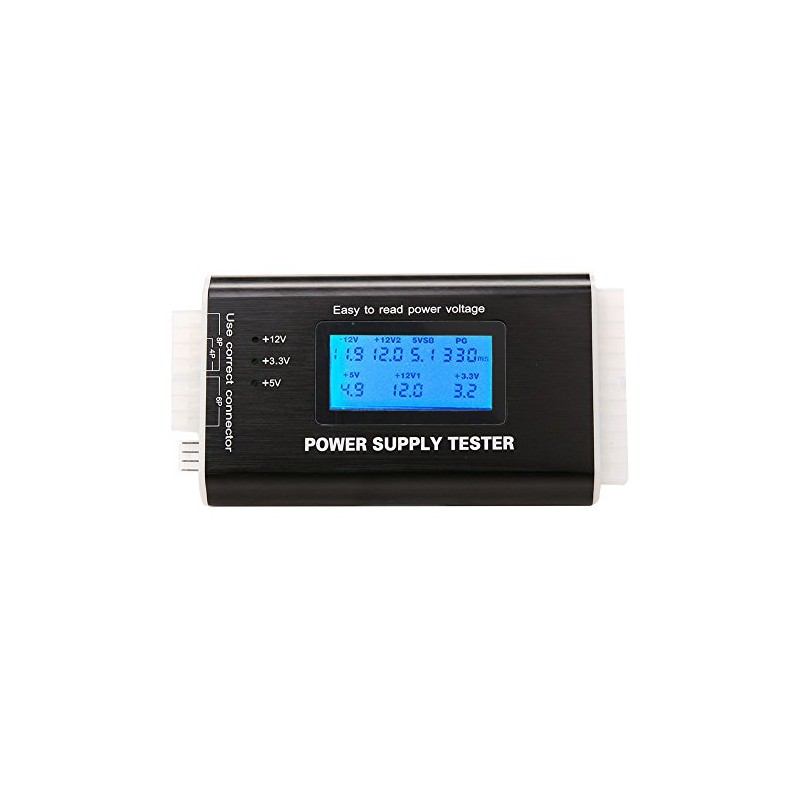 zmart PC ATX Power Supply Tester 20/24Pin ITX SATA HDD