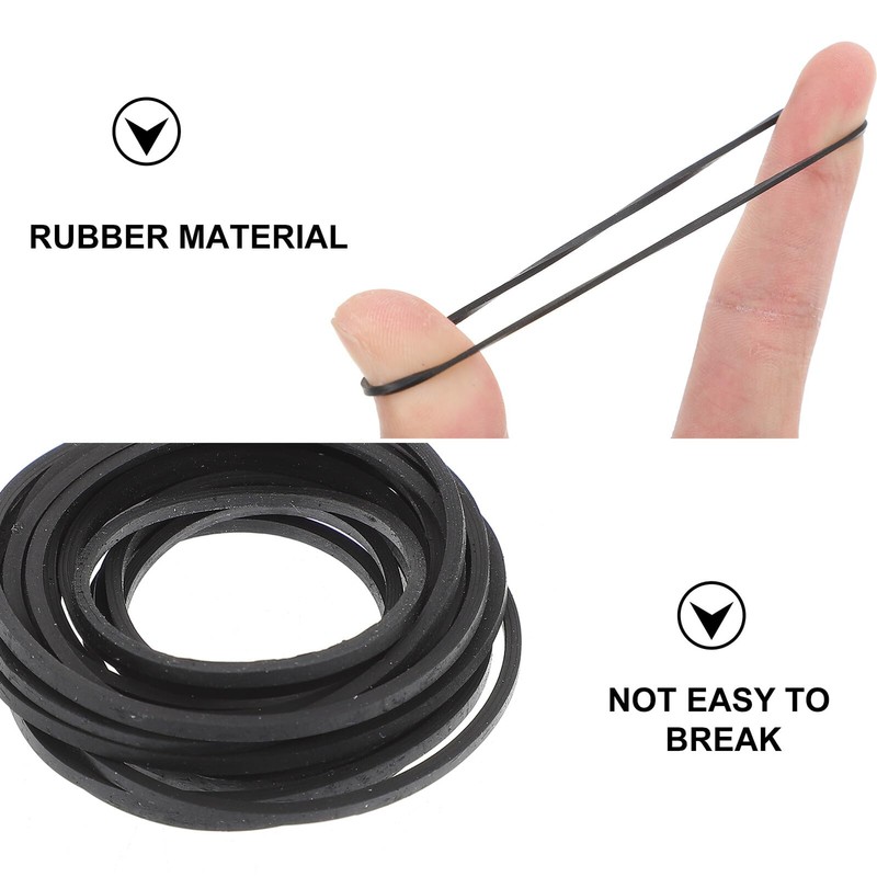 SEWACC 20pcs Recorder Rubber Belt Repair Maintenance Durable Rubber Belt