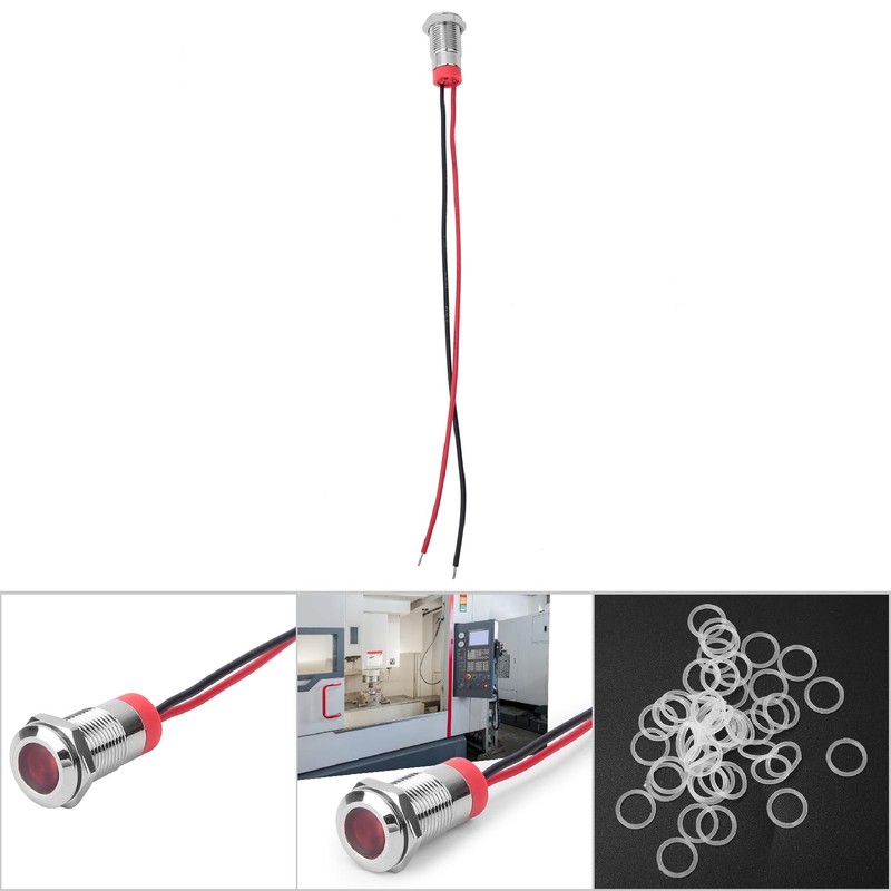 50pcs IP65 Waterproof BEM-10C High Quality Metal Warning LED Light