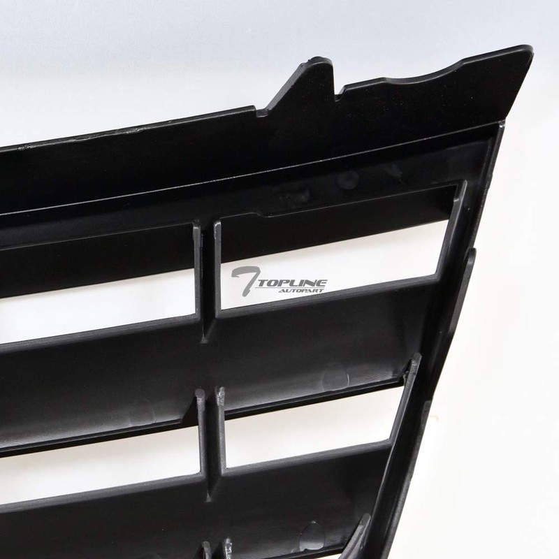 Glossy Black Horizontal Front Hood Bumper Grill Grille Guard ABS