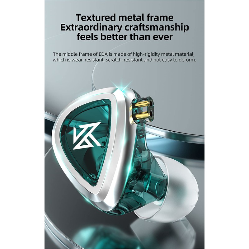 YINYOO KZ EDA 3in1 Wire Earbuds Noise Cancelling Earbuds Wired