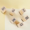 Pack of 36 Pcs Small Wooden Rubber Stamps, Number and