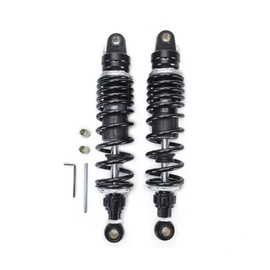 Hegeiis 320mm 12.6 inch 7mm Spring Universal Motorbike Air Shock Absorber Rear Suspension ATV Quad Scooter Dirt Bike Adjustable Inflatable Air Damping