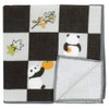 Hamamonyo Washed Semi-Wash (Towel Handkerchief), Checkered Autumn Panda, Gray