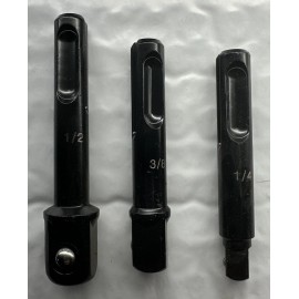 Goliath 3pc SDS Plus 1/4", 3/8", & 1/2" Impact Socket Adapter Set