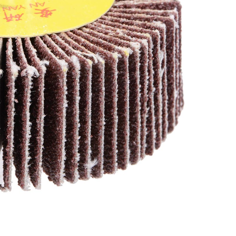 sourcing map 2 Inch Flap Wheels Shank Mounted Sanding Abrasive