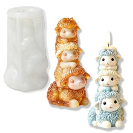 Mini Sheep Silicone Candle Mold for DIY Candle Making