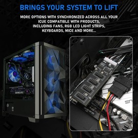 9Pin USB Header Splitter with SATA Power Cable, 9Pin USB Header Male 1 to 4 Female Extension Cable USB 2.0 Splitter Cable Connector for Motherboard, Adapter for CPU, WiFi Receiver, Fans, and RGB Light