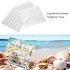 3pcs 36 Grids Acrylic Magnetic Shell Display Case Decorative Shell