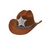 Widmann 68571 Mini Cowboy Hat Approx. 9 cm with Sheriff