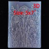DDOUJOY 3D Flowers Daisy Leaves Background Plastic Embossing Folders for