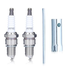 Atunee 2PCS F7TC Spark Plug for Honda GX120 GX160 GX200 GX240 GX270 GX340 GX390 4-Stroke Engine Lawn Mower Generator Go Kart Mini Bike with Wrench