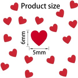 Valentines Red Heart Confetti, Valentines Love Confetti, Red Heart Shaped Confetti, Valentines Confetti Biodegradable Eco-friendly for Wedding Valentine's Day Birthday Party Decorations 30g