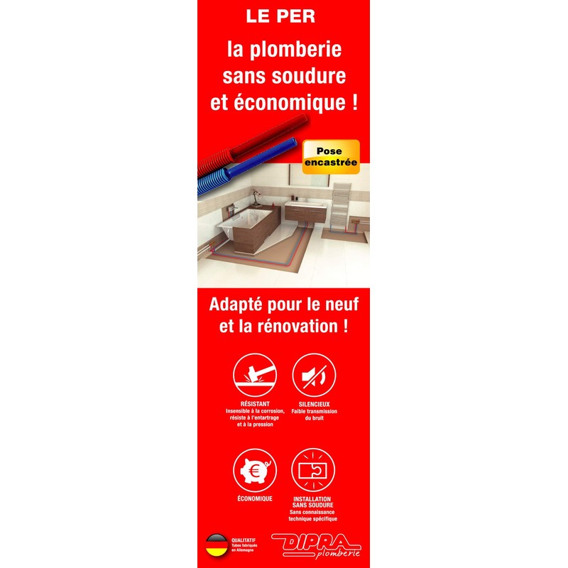 Dipra 12/5m Red Pipe