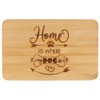 Spruchreif Bamboo Breakfast Board with Engraving, Bread Board with Engraving,